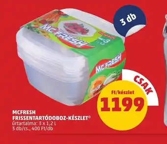 PENNY McFresh Frissentartdoboz-készlet ajánlat