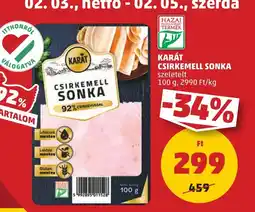 PENNY Karát csirkemell sonka ajánlat