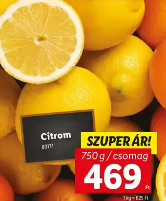 Lidl Citrom ajánlat