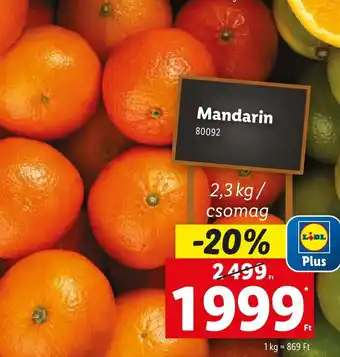 Lidl Mandarin ajánlat