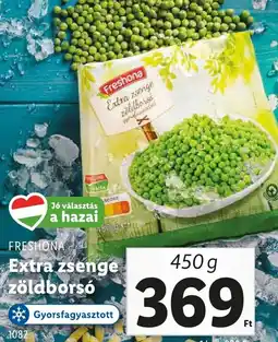 Lidl FRESHONA Extra zsenge zöldborsó ajánlat