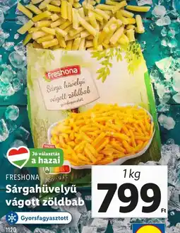 Lidl FRESHONA Sárgahüvelyű vágott zöldbab ajánlat