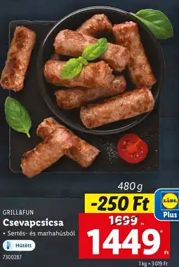 Lidl GRILL&FUN Csevapcsicsa ajánlat