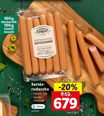 Lidl PIKOK PURE Sertés-rudacska ajánlat