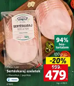 Lidl PIKOK PURE Sertéskaraj szeletek ajánlat