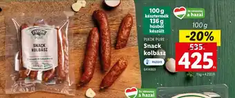 Lidl PIKOK PURE Snack kolbász ajánlat