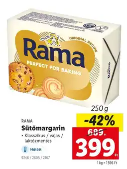 Lidl RAMA Sütőmargarin ajánlat