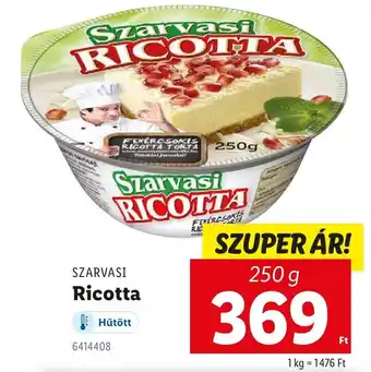 Lidl SZARVASI Ricotta ajánlat