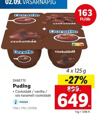 Lidl DANETTE Puding ajánlat