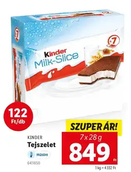 Lidl KINDER Tejszelet ajánlat