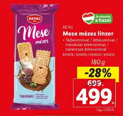 Lidl DETKI Mese mézes linzer ajánlat