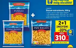 Lidl COMBINO Durum száraztészta ajánlat