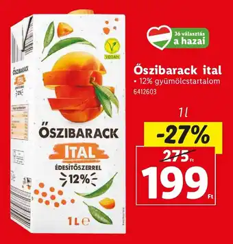 Lidl Őszibarack ital ajánlat