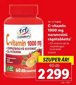 Lidl 1X1 VITAMIN C-vitamin 1000 mg ajánlat