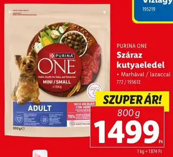 Lidl PURINA ONE Száraz kutyaeledel ajánlat