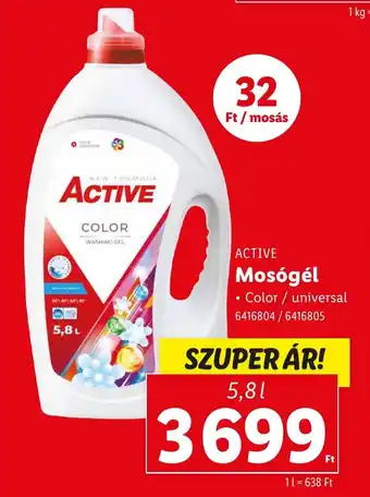 Lidl ACTIVE Mosógél ajánlat