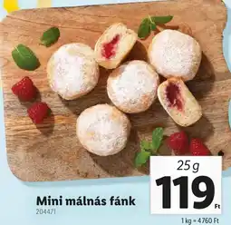 Lidl Mini málnás fánk ajánlat