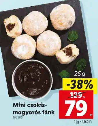 Lidl Mini csokis-mogyorós fánk ajánlat