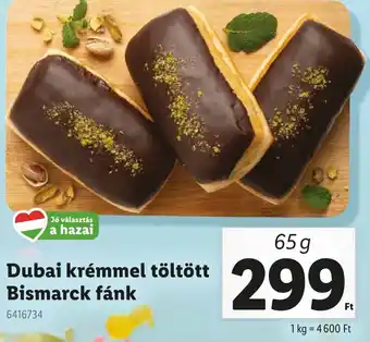 Lidl Dubai krémmel töltött Bismarck fánk ajánlat