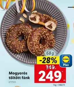 Lidl Mogyorós töltött fánk ajánlat