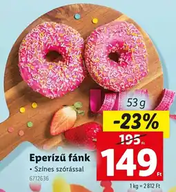 Lidl Eperízű fánk ajánlat