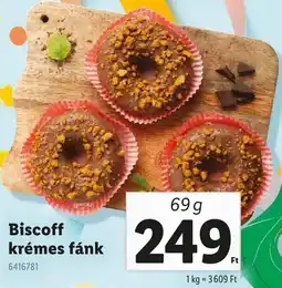 Lidl Biscoff krémes fánk ajánlat