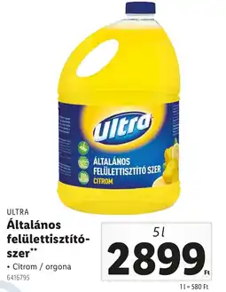 Lidl ULTRA Általános felülettisztítószer ajánlat