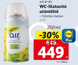 Lidl AIR BY W5 WC-illatosító utántöltő ajánlat