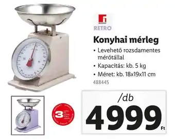 Lidl RETRO Konyhai mérleg ajánlat