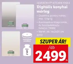 Lidl SILVERCREST Digitális konyhai mérleg ajánlat