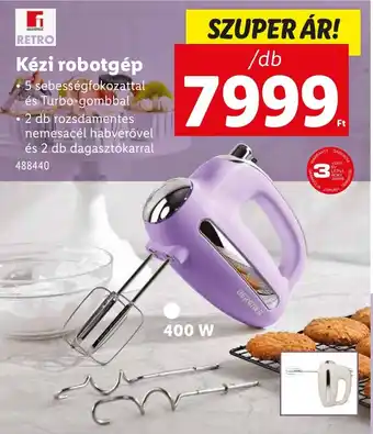 Lidl RETRO Kézi robotgép ajánlat