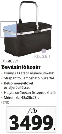Lidl TOPMOVE Bevásárlókosár ajánlat