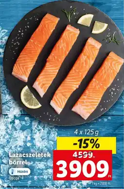 Lidl Lazacszeletek bőrrel ajánlat