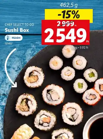 Lidl CHEF SELECT TO GO Sushi Box ajánlat