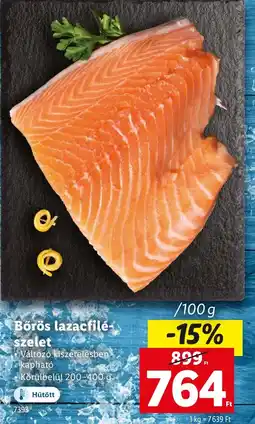 Lidl Bőrös lazacfilé-szelet ajánlat