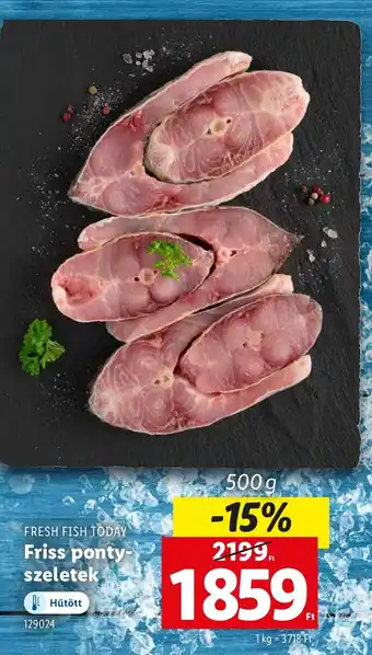 Lidl FRESH FISH TODAY Friss ponty- szeletek ajánlat