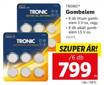 Lidl TRONIC Gombelem ajánlat