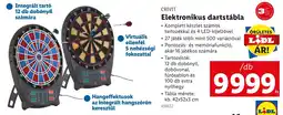 Lidl CRIVIT Elektronikus dartstábla ajánlat