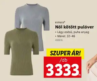 Lidl Esmara Női kötött pulóver ajánlat