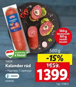 Lidl PIKOK Kalandor rúd ajánlat