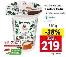 Lidl HAZÁNK KINCSEI Zselici kefir ajánlat