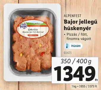 Lidl ALPENFEST Bajor jellegű húskenyér ajánlat