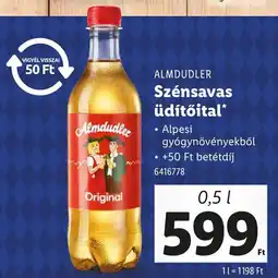 Lidl ALMDUDLER Szénsavas üdítőital ajánlat