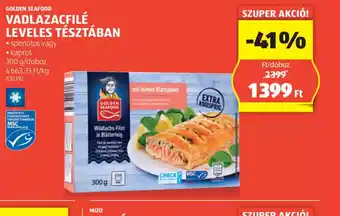 ALDI Golden Seafood Vadlazacfilé leveles tésztában ajánlat