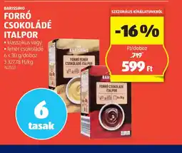 ALDI Barissimo Forrcsokoládé Italpor ajánlat