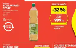 ALDI Biofore Bodzavirág-szörp ajánlat