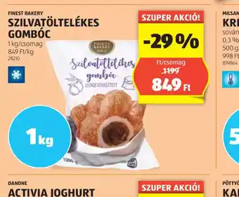 ALDI Finest Bakery Szilvátöltött Gombc ajánlat