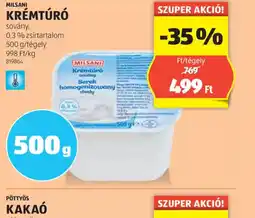 ALDI Milani Krémtúr ajánlat