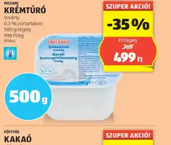 ALDI Milani Krémtúr ajánlat