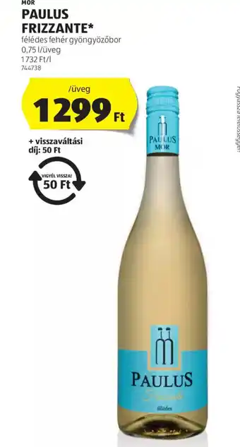 ALDI Paulus Frizzante ajánlat